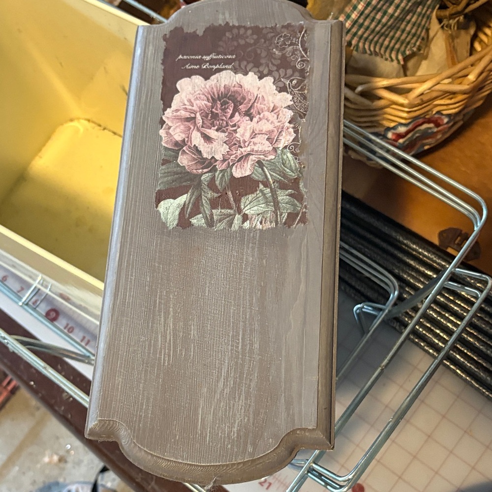 Floral Decor Wooden Plaque
